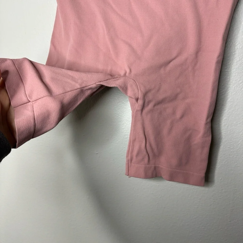 Intimately Free People Seamless Ribbed Biker Shorts Pink